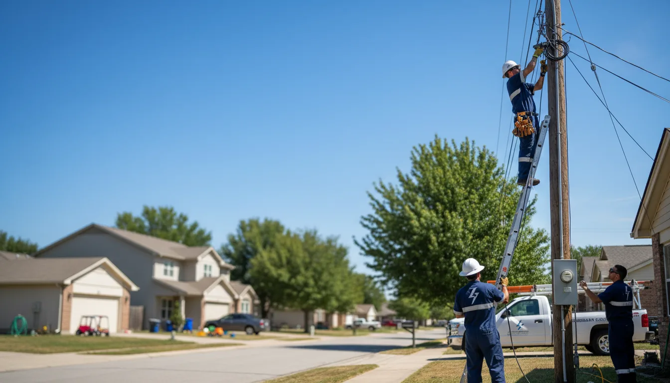Residential electrician providing installation services in Petrolia, PA